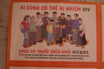 Sonderausstellung Aids Ethnologiemuseum Hanoi