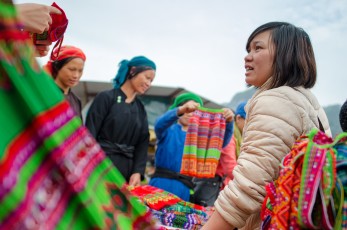Tay customers looking for Hmong costumes
