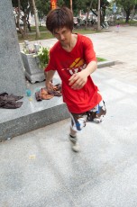 Breakdance im Chua Quan Thanh - Platz